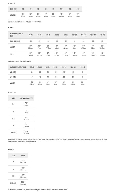 burberry mens pants size chart|Burberry men's belt size chart.